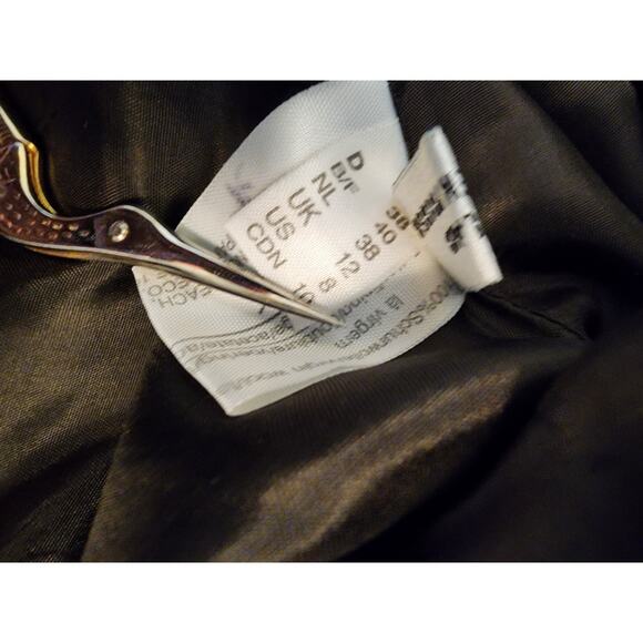 YARELL Yellow and Gray Pure New Wool Made in Poland Blazer Jacket Womens SZ 8 - Picture 6 of 8